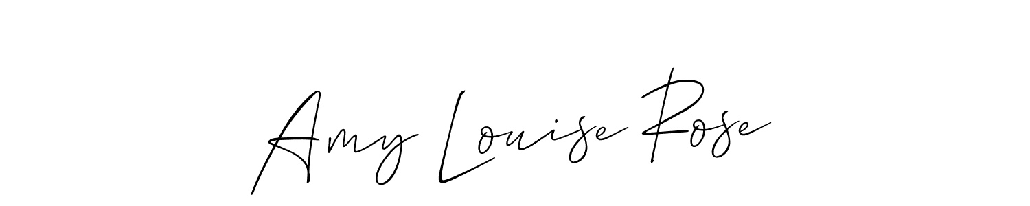 It looks lik you need a new signature style for name Amy Louise Rose. Design unique handwritten (Allison_Script) signature with our free signature maker in just a few clicks. Amy Louise Rose signature style 2 images and pictures png