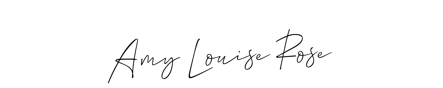 Make a beautiful signature design for name Amy Louise Rose. With this signature (Allison_Script) style, you can create a handwritten signature for free. Amy Louise Rose signature style 2 images and pictures png