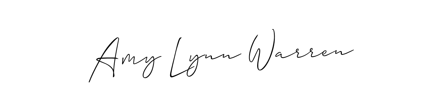 Use a signature maker to create a handwritten signature online. With this signature software, you can design (Allison_Script) your own signature for name Amy Lynn Warren. Amy Lynn Warren signature style 2 images and pictures png