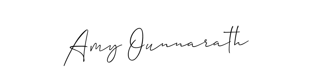 How to make Amy Ounnarath signature? Allison_Script is a professional autograph style. Create handwritten signature for Amy Ounnarath name. Amy Ounnarath signature style 2 images and pictures png