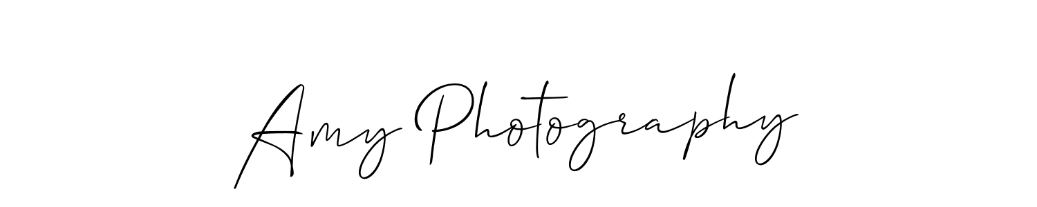 Make a beautiful signature design for name Amy Photography. With this signature (Allison_Script) style, you can create a handwritten signature for free. Amy Photography signature style 2 images and pictures png