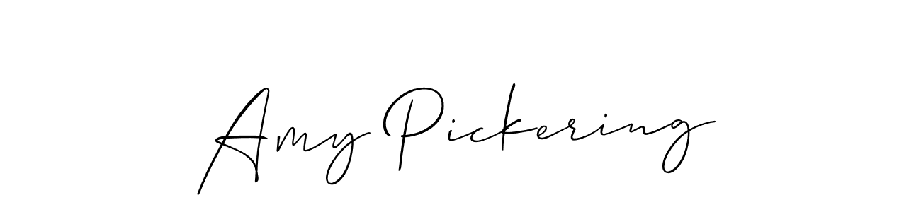 Allison_Script is a professional signature style that is perfect for those who want to add a touch of class to their signature. It is also a great choice for those who want to make their signature more unique. Get Amy Pickering name to fancy signature for free. Amy Pickering signature style 2 images and pictures png
