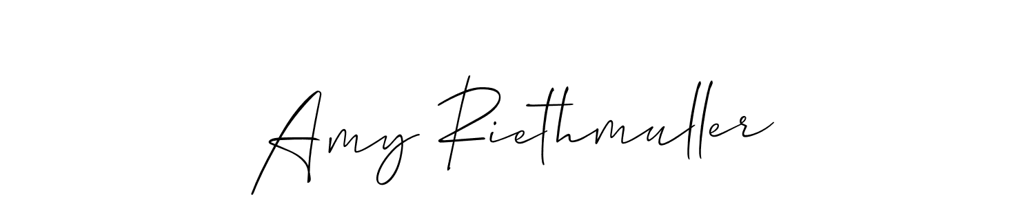 Use a signature maker to create a handwritten signature online. With this signature software, you can design (Allison_Script) your own signature for name Amy Riethmuller. Amy Riethmuller signature style 2 images and pictures png