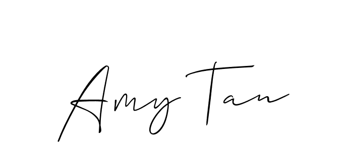 How to make Amy Tan signature? Allison_Script is a professional autograph style. Create handwritten signature for Amy Tan name. Amy Tan signature style 2 images and pictures png