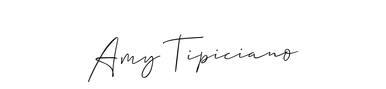 Create a beautiful signature design for name Amy Tipiciano. With this signature (Allison_Script) fonts, you can make a handwritten signature for free. Amy Tipiciano signature style 2 images and pictures png
