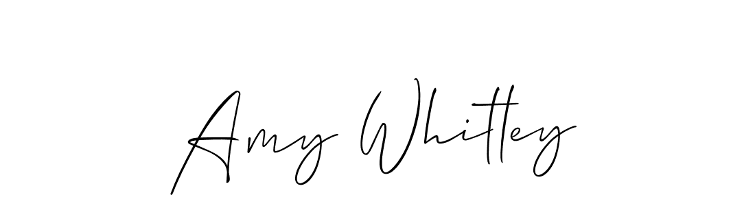 Amy Whitley stylish signature style. Best Handwritten Sign (Allison_Script) for my name. Handwritten Signature Collection Ideas for my name Amy Whitley. Amy Whitley signature style 2 images and pictures png