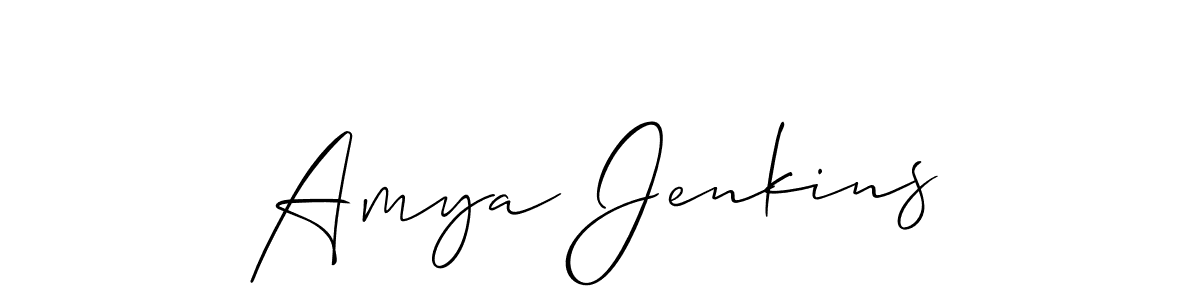 Make a beautiful signature design for name Amya Jenkins. Use this online signature maker to create a handwritten signature for free. Amya Jenkins signature style 2 images and pictures png