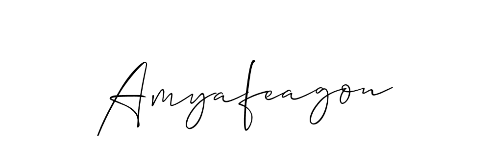 Also You can easily find your signature by using the search form. We will create Amyafeagon name handwritten signature images for you free of cost using Allison_Script sign style. Amyafeagon signature style 2 images and pictures png