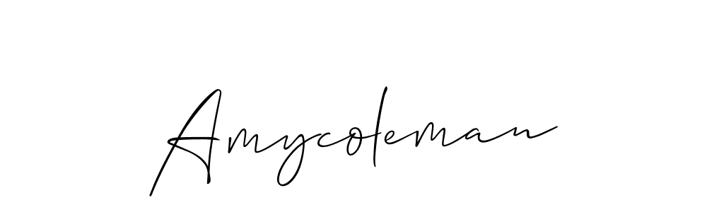 Best and Professional Signature Style for Amycoleman. Allison_Script Best Signature Style Collection. Amycoleman signature style 2 images and pictures png