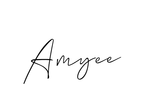 Amyee stylish signature style. Best Handwritten Sign (Allison_Script) for my name. Handwritten Signature Collection Ideas for my name Amyee. Amyee signature style 2 images and pictures png