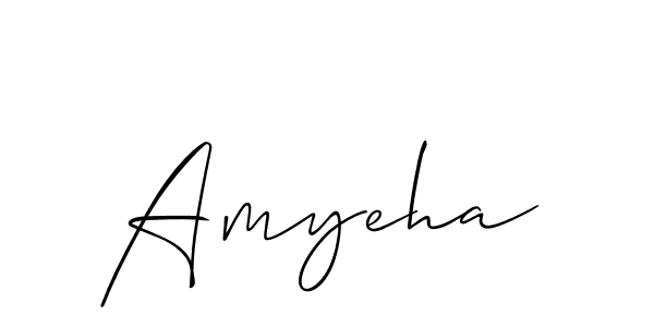Similarly Allison_Script is the best handwritten signature design. Signature creator online .You can use it as an online autograph creator for name Amyeha. Amyeha signature style 2 images and pictures png