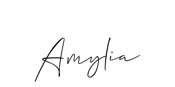 It looks lik you need a new signature style for name Amylia. Design unique handwritten (Allison_Script) signature with our free signature maker in just a few clicks. Amylia signature style 2 images and pictures png