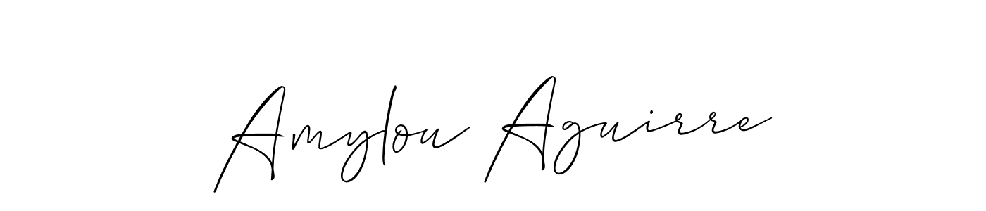 Also we have Amylou Aguirre name is the best signature style. Create professional handwritten signature collection using Allison_Script autograph style. Amylou Aguirre signature style 2 images and pictures png