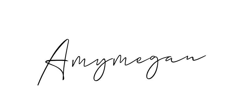 Design your own signature with our free online signature maker. With this signature software, you can create a handwritten (Allison_Script) signature for name Amymegan. Amymegan signature style 2 images and pictures png