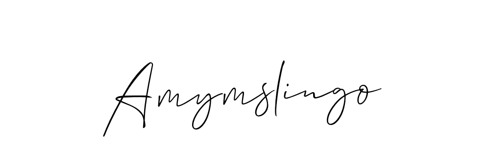if you are searching for the best signature style for your name Amymslingo. so please give up your signature search. here we have designed multiple signature styles  using Allison_Script. Amymslingo signature style 2 images and pictures png