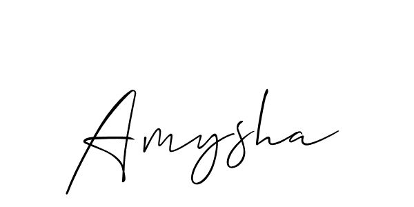 Also we have Amysha name is the best signature style. Create professional handwritten signature collection using Allison_Script autograph style. Amysha signature style 2 images and pictures png