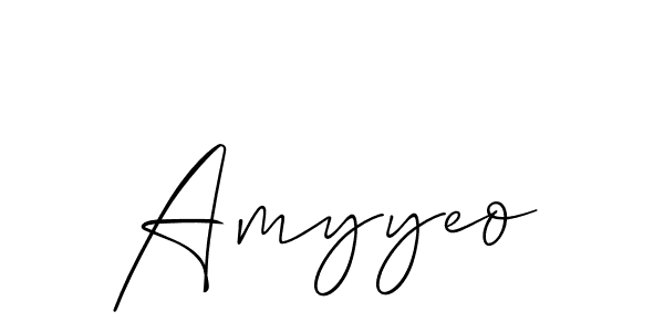 Also You can easily find your signature by using the search form. We will create Amyyeo name handwritten signature images for you free of cost using Allison_Script sign style. Amyyeo signature style 2 images and pictures png