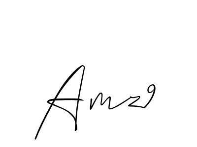 Also we have Amz9 name is the best signature style. Create professional handwritten signature collection using Allison_Script autograph style. Amz9 signature style 2 images and pictures png