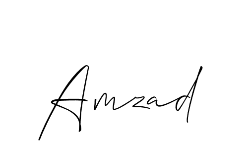 The best way (Allison_Script) to make a short signature is to pick only two or three words in your name. The name Amzad include a total of six letters. For converting this name. Amzad signature style 2 images and pictures png