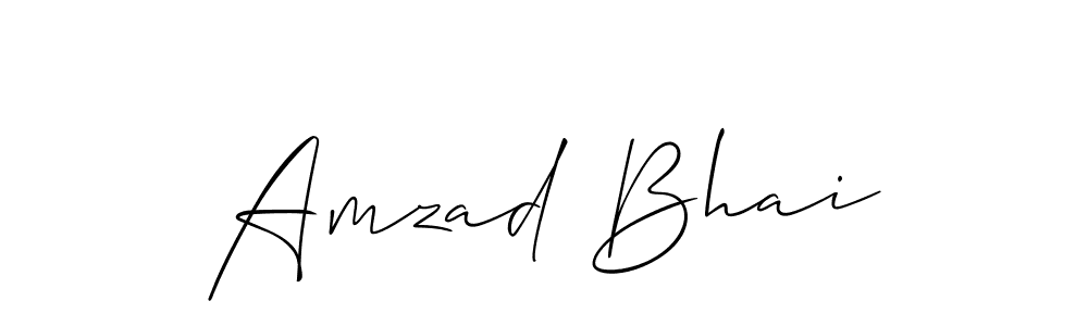 Allison_Script is a professional signature style that is perfect for those who want to add a touch of class to their signature. It is also a great choice for those who want to make their signature more unique. Get Amzad Bhai name to fancy signature for free. Amzad Bhai signature style 2 images and pictures png