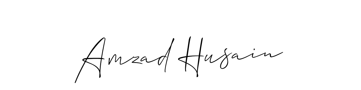 Design your own signature with our free online signature maker. With this signature software, you can create a handwritten (Allison_Script) signature for name Amzad Husain. Amzad Husain signature style 2 images and pictures png