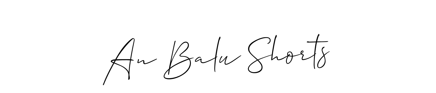 An Balu Shorts stylish signature style. Best Handwritten Sign (Allison_Script) for my name. Handwritten Signature Collection Ideas for my name An Balu Shorts. An Balu Shorts signature style 2 images and pictures png