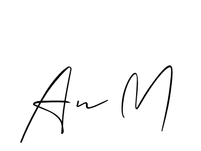 Similarly Allison_Script is the best handwritten signature design. Signature creator online .You can use it as an online autograph creator for name An M. An M signature style 2 images and pictures png