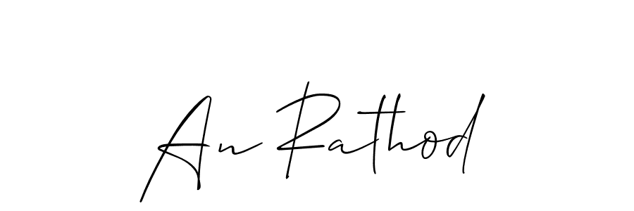 Make a beautiful signature design for name An Rathod. Use this online signature maker to create a handwritten signature for free. An Rathod signature style 2 images and pictures png