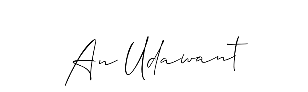 An Udawant stylish signature style. Best Handwritten Sign (Allison_Script) for my name. Handwritten Signature Collection Ideas for my name An Udawant. An Udawant signature style 2 images and pictures png