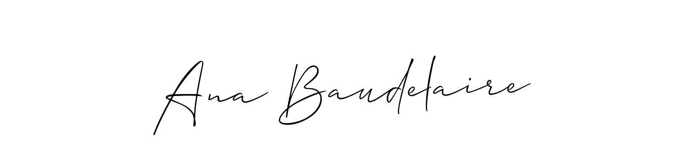 Check out images of Autograph of Ana Baudelaire name. Actor Ana Baudelaire Signature Style. Allison_Script is a professional sign style online. Ana Baudelaire signature style 2 images and pictures png