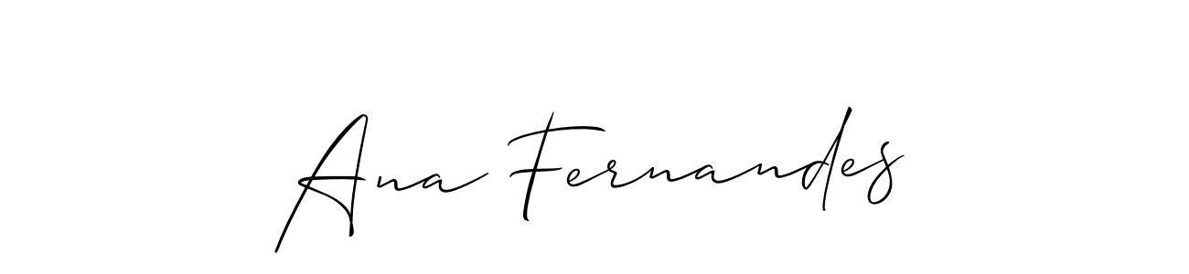 Use a signature maker to create a handwritten signature online. With this signature software, you can design (Allison_Script) your own signature for name Ana Fernandes. Ana Fernandes signature style 2 images and pictures png