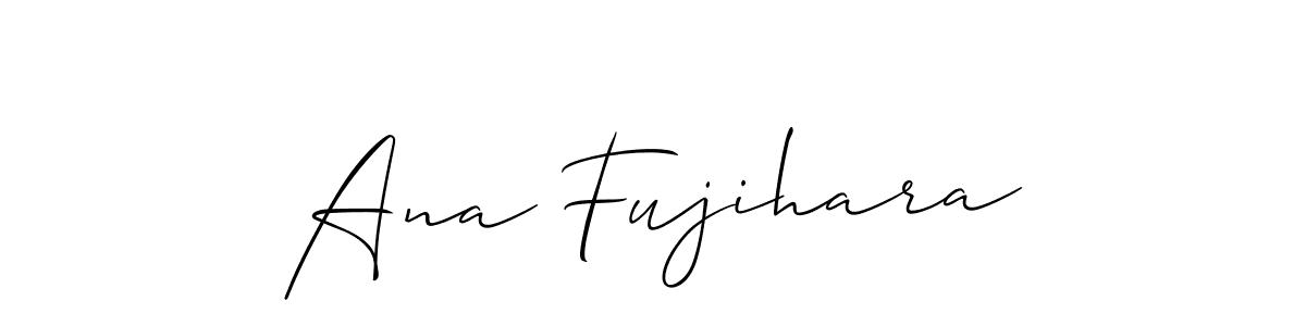 How to make Ana Fujihara signature? Allison_Script is a professional autograph style. Create handwritten signature for Ana Fujihara name. Ana Fujihara signature style 2 images and pictures png