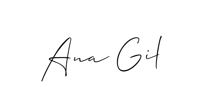 Create a beautiful signature design for name Ana Gil. With this signature (Allison_Script) fonts, you can make a handwritten signature for free. Ana Gil signature style 2 images and pictures png