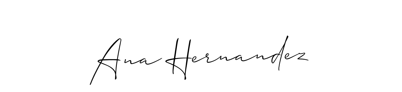 Use a signature maker to create a handwritten signature online. With this signature software, you can design (Allison_Script) your own signature for name Ana Hernandez. Ana Hernandez signature style 2 images and pictures png
