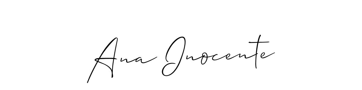 Once you've used our free online signature maker to create your best signature Allison_Script style, it's time to enjoy all of the benefits that Ana Inocente name signing documents. Ana Inocente signature style 2 images and pictures png