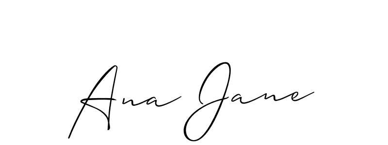 How to make Ana Jane signature? Allison_Script is a professional autograph style. Create handwritten signature for Ana Jane name. Ana Jane signature style 2 images and pictures png