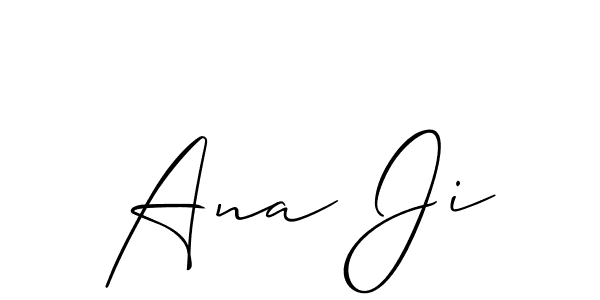 See photos of Ana Ji official signature by Spectra . Check more albums & portfolios. Read reviews & check more about Allison_Script font. Ana Ji signature style 2 images and pictures png