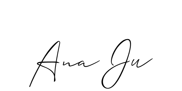 Also we have Ana Ju name is the best signature style. Create professional handwritten signature collection using Allison_Script autograph style. Ana Ju signature style 2 images and pictures png