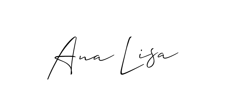 Once you've used our free online signature maker to create your best signature Allison_Script style, it's time to enjoy all of the benefits that Ana Lisa name signing documents. Ana Lisa signature style 2 images and pictures png