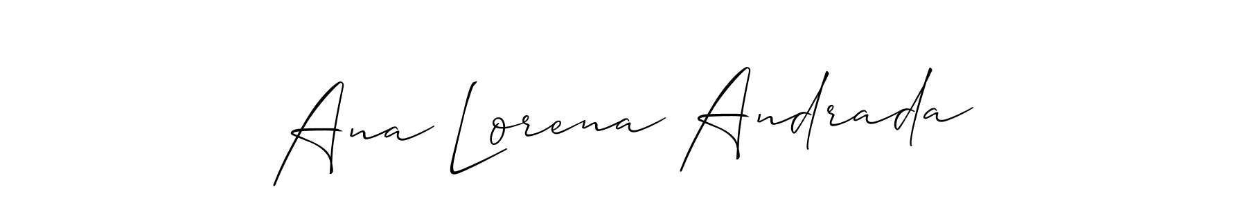 How to Draw Ana Lorena Andrada signature style? Allison_Script is a latest design signature styles for name Ana Lorena Andrada. Ana Lorena Andrada signature style 2 images and pictures png