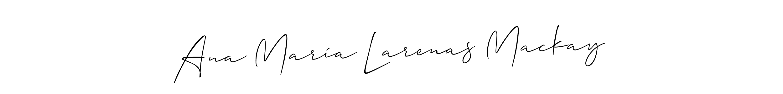 Create a beautiful signature design for name Ana María Larenas Mackay. With this signature (Allison_Script) fonts, you can make a handwritten signature for free. Ana María Larenas Mackay signature style 2 images and pictures png