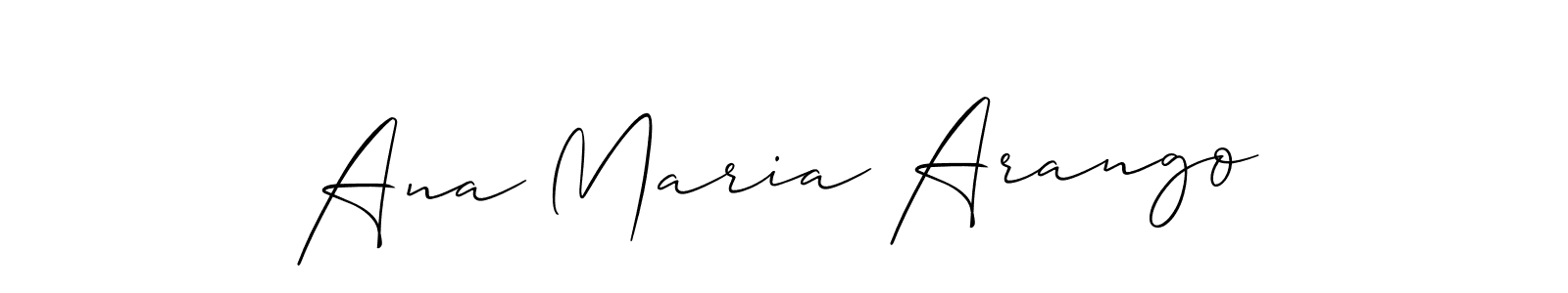 Ana Maria Arango stylish signature style. Best Handwritten Sign (Allison_Script) for my name. Handwritten Signature Collection Ideas for my name Ana Maria Arango. Ana Maria Arango signature style 2 images and pictures png