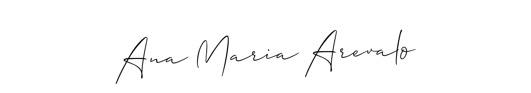 Create a beautiful signature design for name Ana Maria Arevalo. With this signature (Allison_Script) fonts, you can make a handwritten signature for free. Ana Maria Arevalo signature style 2 images and pictures png