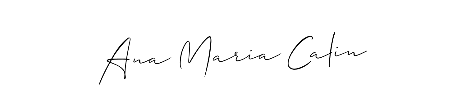Ana Maria Calin stylish signature style. Best Handwritten Sign (Allison_Script) for my name. Handwritten Signature Collection Ideas for my name Ana Maria Calin. Ana Maria Calin signature style 2 images and pictures png