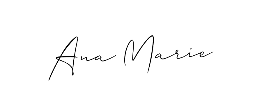 Design your own signature with our free online signature maker. With this signature software, you can create a handwritten (Allison_Script) signature for name Ana Marie. Ana Marie signature style 2 images and pictures png