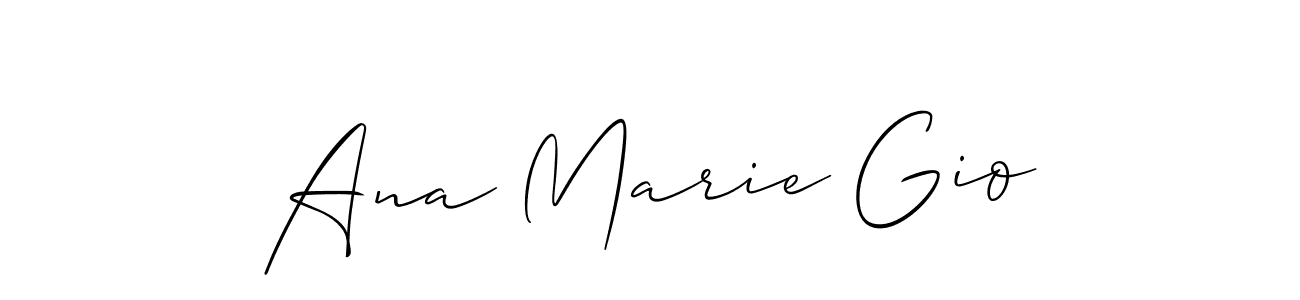 How to make Ana Marie Gio signature? Allison_Script is a professional autograph style. Create handwritten signature for Ana Marie Gio name. Ana Marie Gio signature style 2 images and pictures png