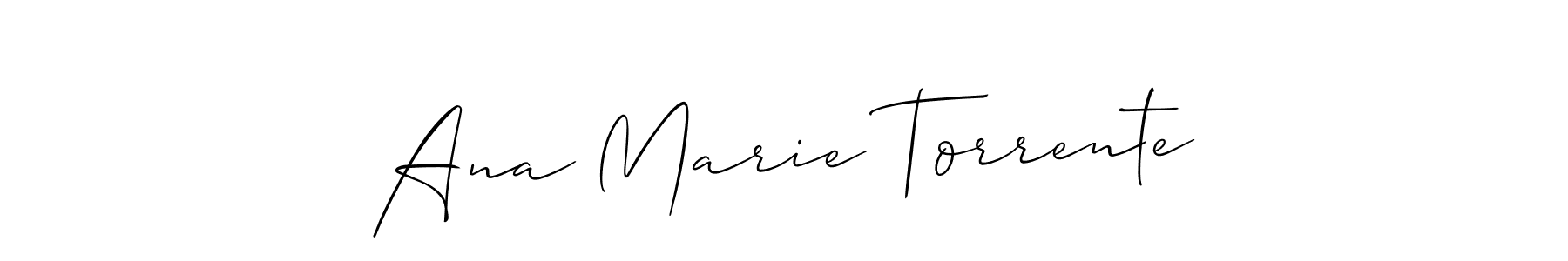 Similarly Allison_Script is the best handwritten signature design. Signature creator online .You can use it as an online autograph creator for name Ana Marie Torrente. Ana Marie Torrente signature style 2 images and pictures png