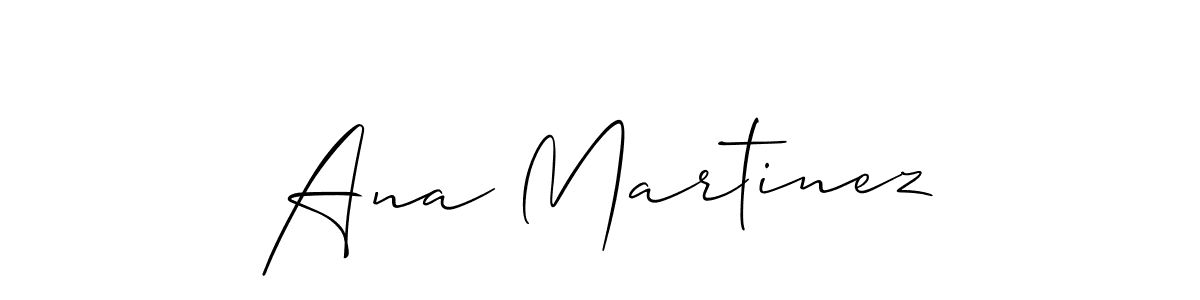 Make a short Ana Martinez signature style. Manage your documents anywhere anytime using Allison_Script. Create and add eSignatures, submit forms, share and send files easily. Ana Martinez signature style 2 images and pictures png