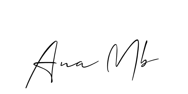 Similarly Allison_Script is the best handwritten signature design. Signature creator online .You can use it as an online autograph creator for name Ana Mb. Ana Mb signature style 2 images and pictures png