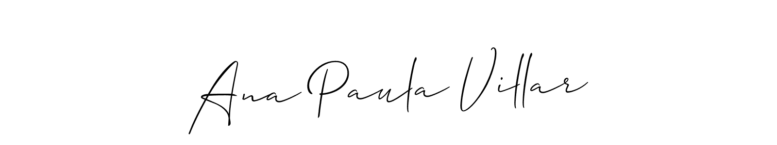 Make a beautiful signature design for name Ana Paula Villar. Use this online signature maker to create a handwritten signature for free. Ana Paula Villar signature style 2 images and pictures png